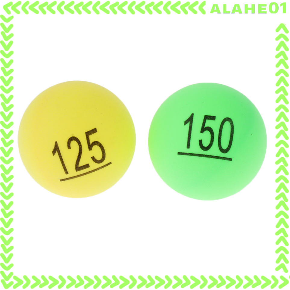 50 Pieces Assorted Color PP Material Table Tennis Balls 40mm Printed With Number