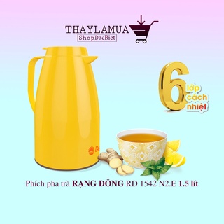Phích nước Rạng Đông - Phích pha trà 6 lớp giữ nhiệt RD 1542 N2.E - dung tích 1.5 lít