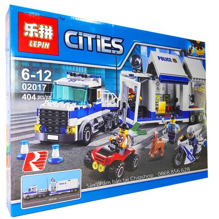 Bộ Lego Ghép Hình City Ninjago Cảnh Sát No.02018. Có 404 Chi Tiết. Lego Ninjago Lắp Ráp Đồ Chơi Cho Bé