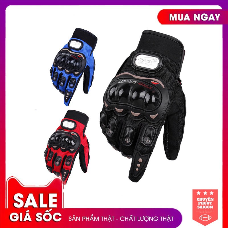 GĂNG TAY THỂ THAO PROBIKER DÀI NGÓN GÙ NHỰA BẢO VỆ BÀN TAY ĐI PHƯỢT CHỐNG TIA UV