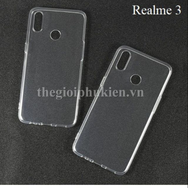 Ốp lưng silicon  trong suốt OPPO Realme 3 siêu mỏng