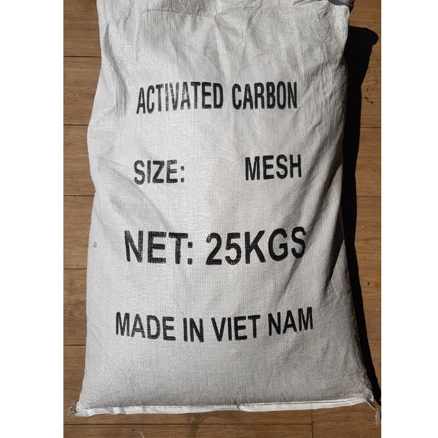 Than gáo dừa Bến Tre vật liệu lọc nước hồ cá khử mùi hôi tanh cho nước - 6000gr