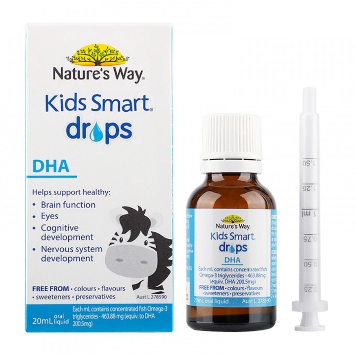 DHA Nature’ Way Kids Smart dạng giọt Drops 20ml Úc