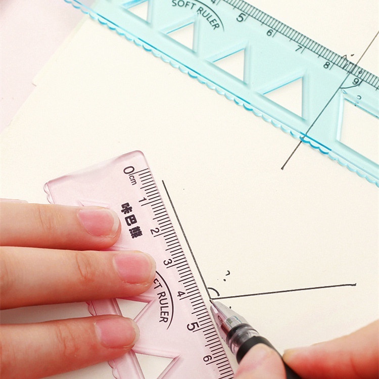 Thước Mềm Đa Chức Năng Hình Gợn Sóng Cho Học Sinh