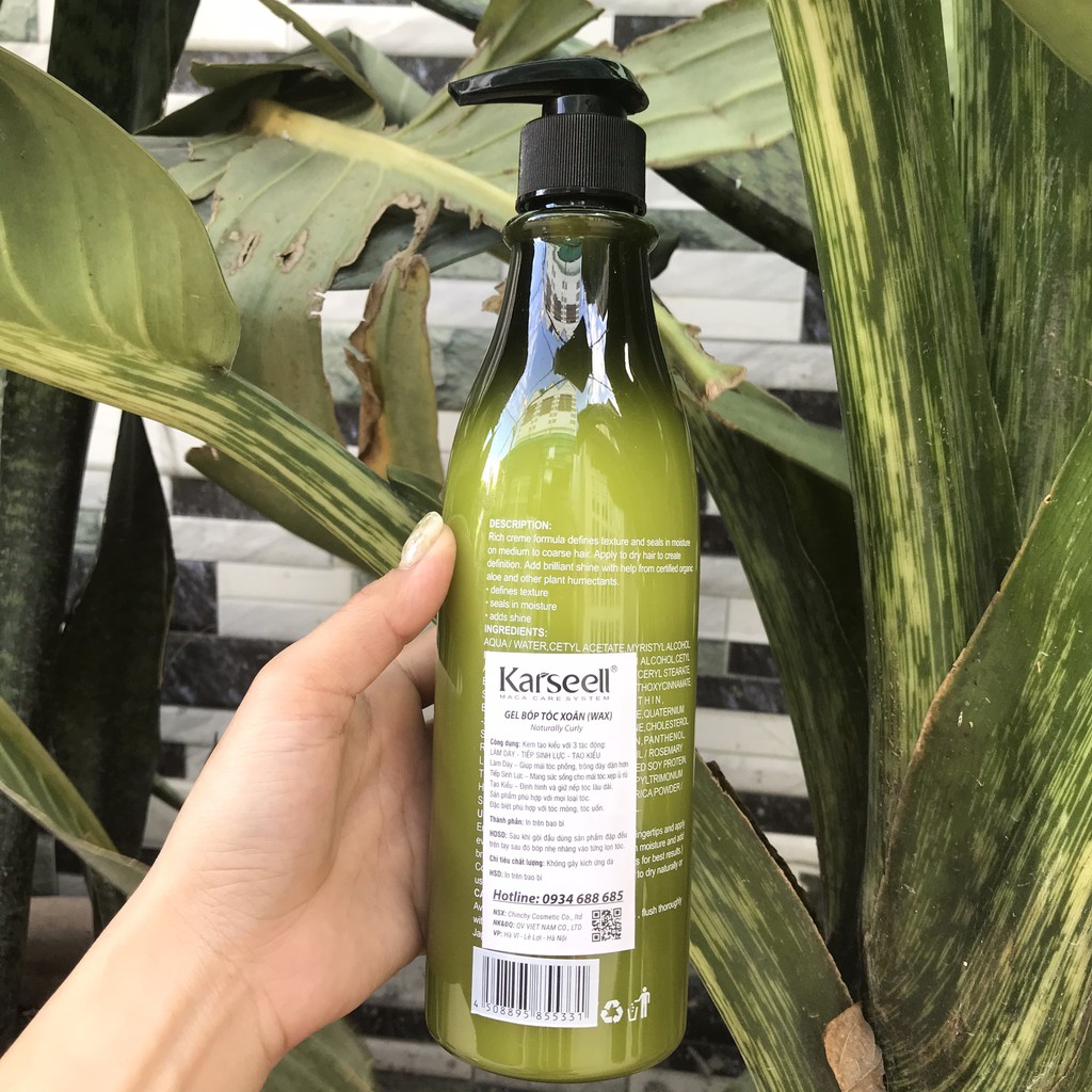 Kem Dưỡng Xả Khô Karseell | Gel bóp xoăn cho tóc KARSEELL 500ML