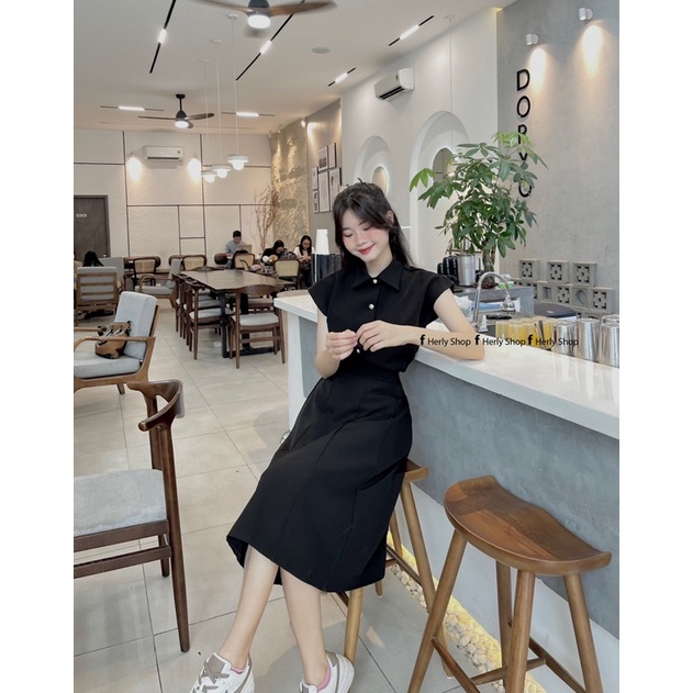 SET ÁO TAY DƠI CHÂN VÁY MIDI