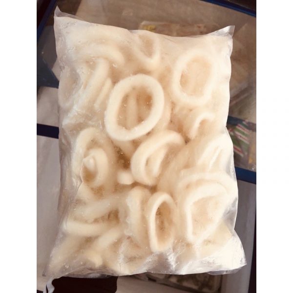 Mực vòng cắt khoanh Gói 1Kg/ Mực vòng Gói 500g