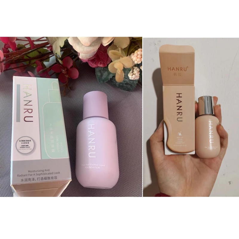 HANRU Kem Nền Che Khuyết Điểm Dạng Lỏng Dưỡng Ẩm Chống Thấm Nước Kiềm Dầu