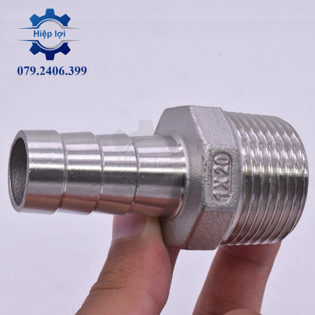Nối đuôi chuột ren ngoài 27mm/34mm - thẳng đuôi chuột ren ngoài nối ống mềm