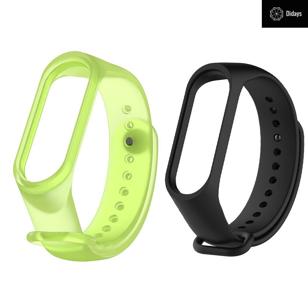 Dây Đeo Bằng Silicone Cho Đồng Hồ Thông Minh Xiaomi Miband 3 4 H1