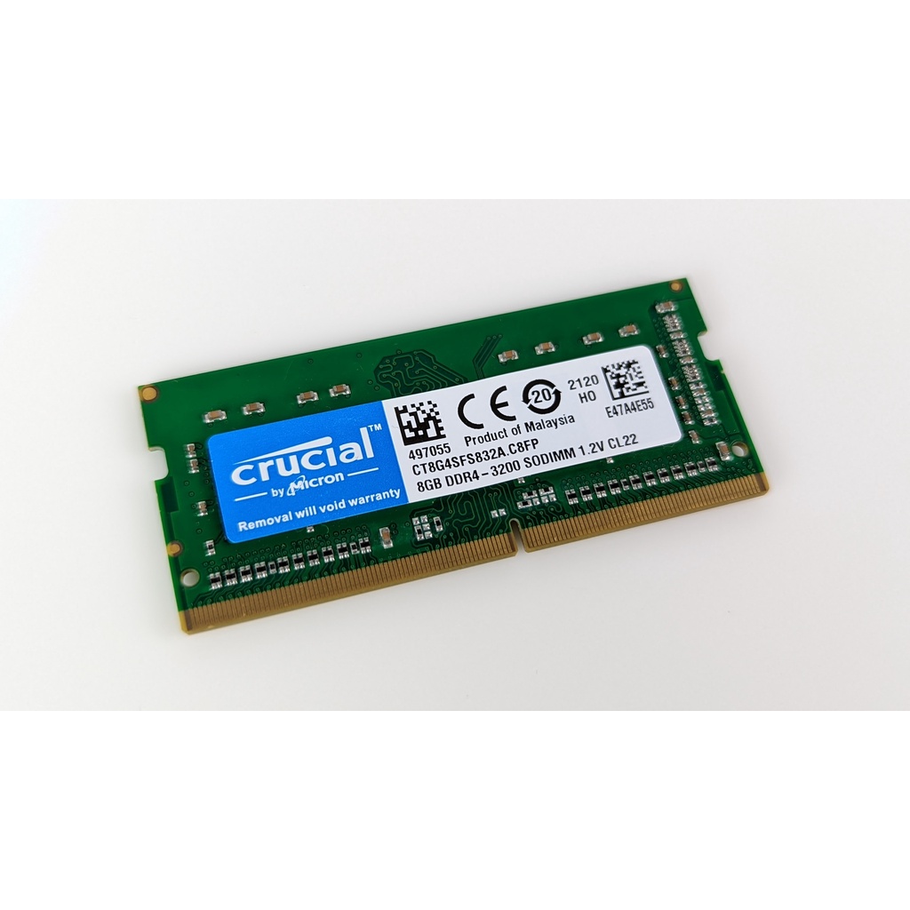 Ram Laptop DDR4 Crucial 8GB Bus 3200-Chính hãng mới 100%,Bảo hành 48 tháng 1 Đổi 1