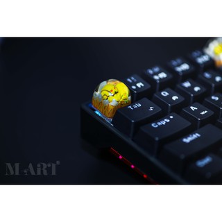 Nút bàn phím cơ resin (Sự trỗi dậy của Robot). Nhựa resin trong suốt. Rise of robot keycap, keycap thiết kế thủ công