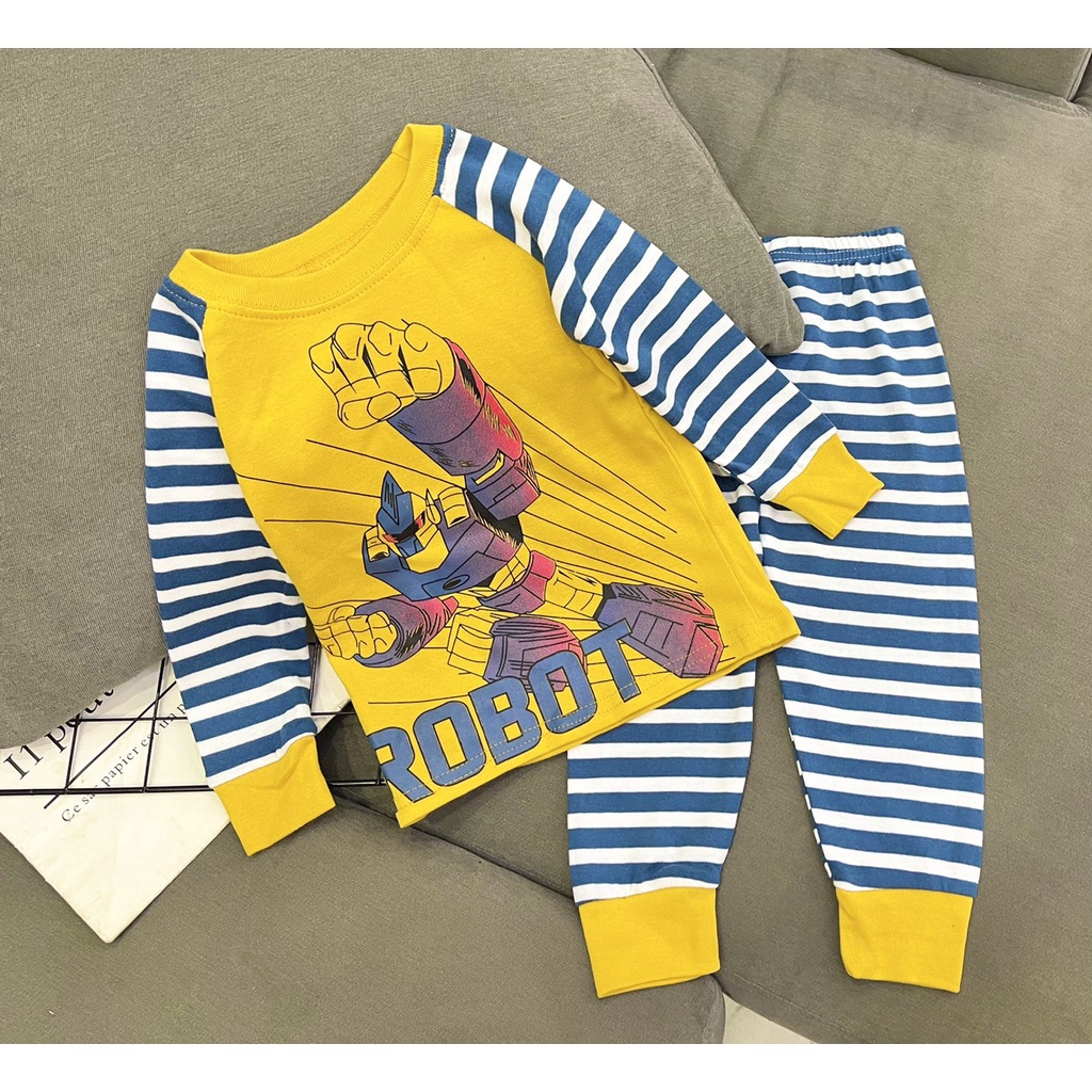 Đồ bộ bé trai Cotton dài tay thu đông xuất hàn - sỉ quần áo trẻ em