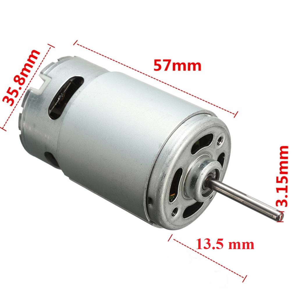 Mô tơ động cơ 550 24V cực mạnh chế máy khoan cắt mài cực sướng