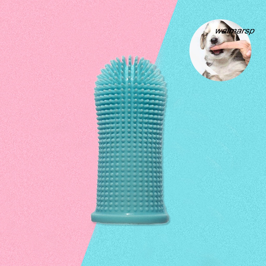 Bàn Chải Đánh Răng Bằng Silicon Mềm Đeo Ngón Tay Chống Mài Mòn Cho Thú Cưng