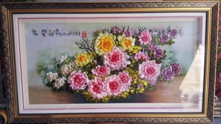 Tranh thêu ruy băng