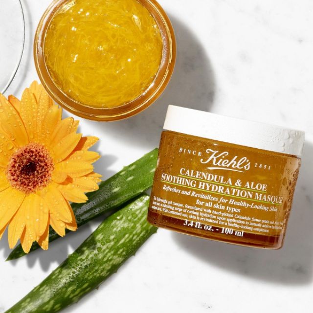 Kiehl’s Calendula & Aloe Soothing–Mặt Nạ Cấp Nước Từ Nha Đam Và Hoa Cúc 100ml HSD T4/2022