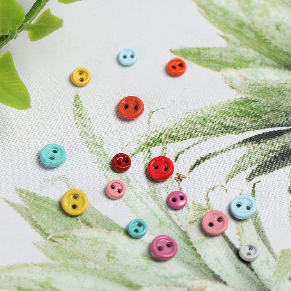 Set 20 / 40 Nút Tròn Mini 3mm / 4mm May Quần Áo Búp Bê