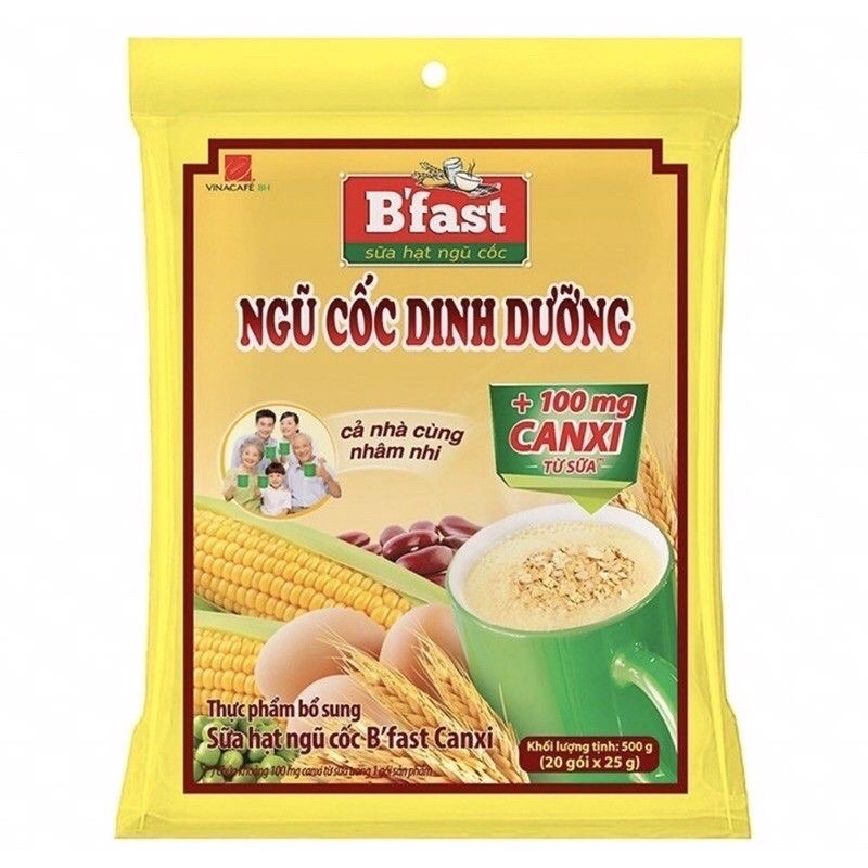 Ngũ Cốc Dinh Dưỡng Vinacafe B'fast bịch 500g