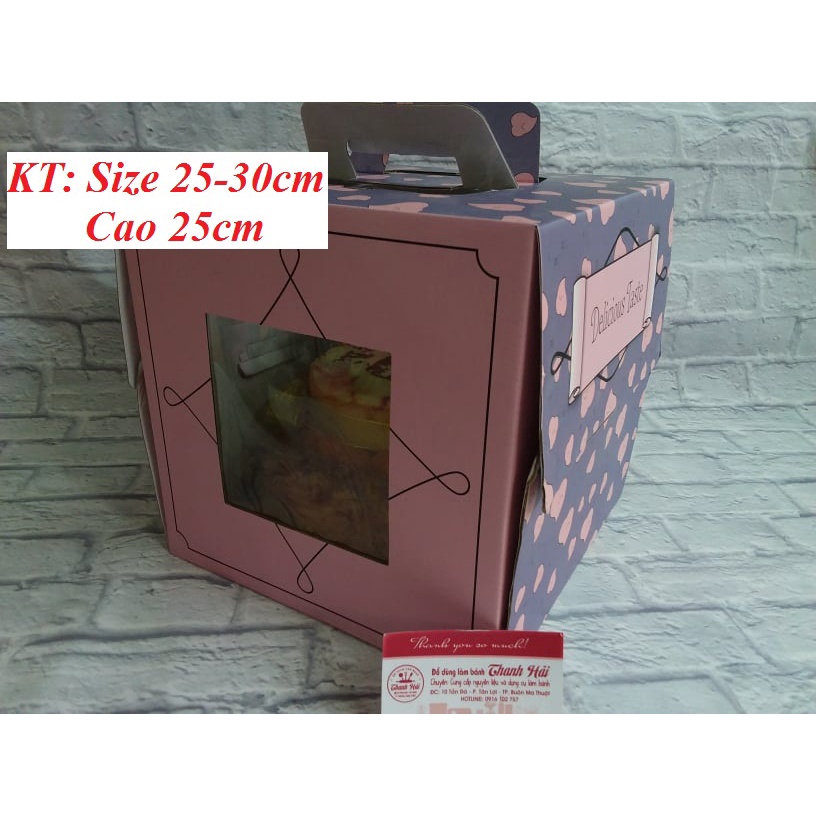 Hộp Bánh Kem Cao 25 cm SIZE 30.
