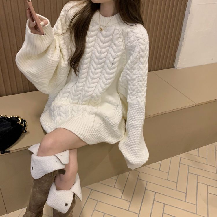 Áo Sweater Đan Xoắn Tim Dệt Kim Dáng Rộng Hàng QC L1 Màu Sắc Ngọt Ngào Thời Trang Xuân Thu Phong Cách Hàn Quốc Cho Nữ
