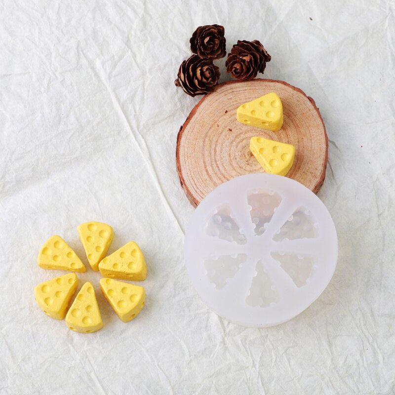 Khuôn Silicone Làm Bánh / Xà Phòng / Nến Hình Miếng Phô Mai
