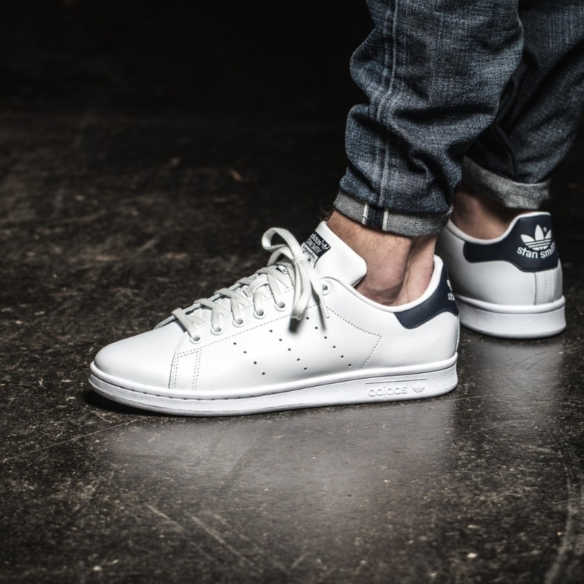 Giày thể thao stan smith trắng gót đen cho cả nam và nữ, giày cổ thâp thời trang, | BigBuy360 - bigbuy360.vn