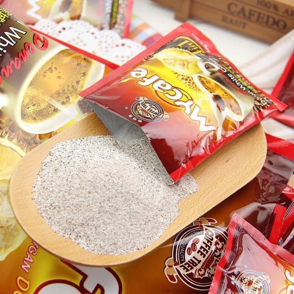 Cà phê sầu riêng Malaysia Cà phê trắng My Cafe Penang 15 Gói x 40 Gam Sài Gòn Đặc Sản