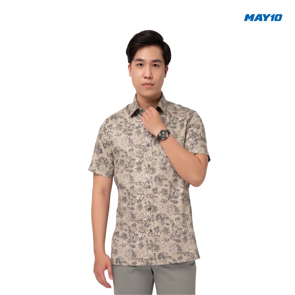 Áo sơ mi nam cộc tay dáng suông May 10 mã 010120003 màu AH232