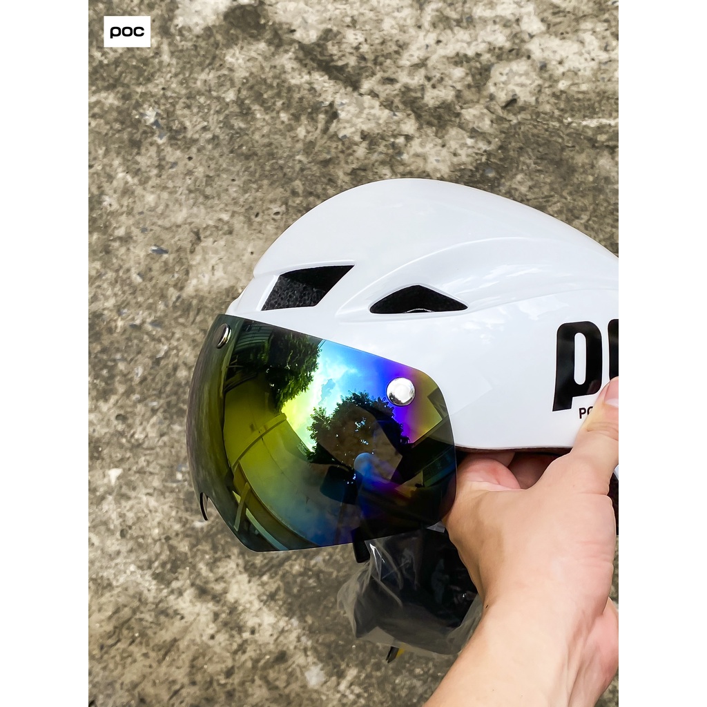 KÍNH 7 MÀU GẮN CHO MŨ POC 01 CHÍNH HÃNG