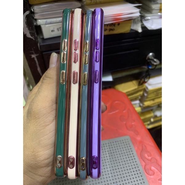 Ốp lưng Samsung A90-5G dẻo viền xi lưng màu bóng