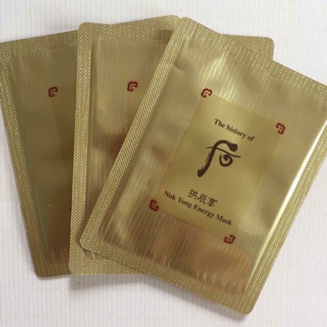 Combo 10 gói Mặt nạ nóng dưỡng da Whoo Nok Yong Pack | BigBuy360 - bigbuy360.vn