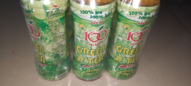 Trà xanh thiên nhiên vị chanh Tribeco chai 500ml