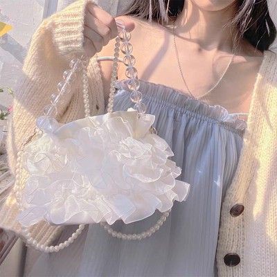 Túi ví cầm tay túi ren tiểu thư sang chảnh T81 - Có ảnh thật
