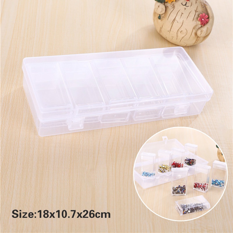 Hộp Thủy Tinh Trong Suốt 12 Ngăn Đựng Hạt / Gạo Tiện Dụng