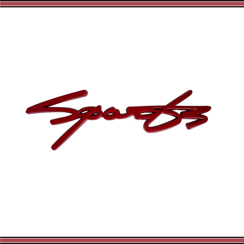 FENDER Miếng Dán Chữ 3D Bằng Kim Loại Trang Trí Xe Hơi