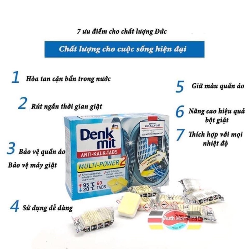 Viên vệ sinh tẩy rửa dành cho máy giặt tại nhà -hiệu quả cao