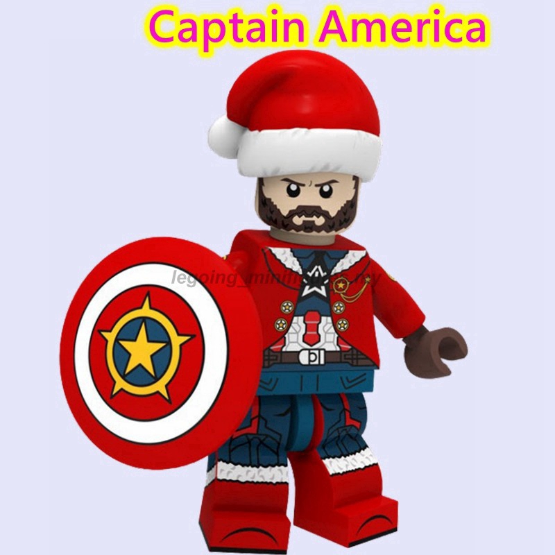 Mô Hình Lắp Ráp Nhân Vật Captain America Iron Man Red Skull Endgame Tương Thích Cho