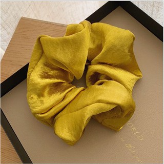 Cột tóc vải Scrunchies phi bóng nhiều màu CỠ LỚN