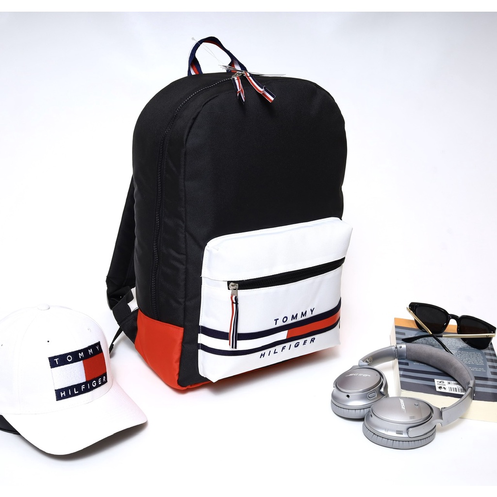 Balo thời trang Tommy Hilfiger Back Pack unisex, chất liệu Polyeste, đầy đủ tem tag