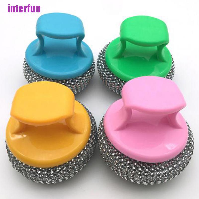 Bàn Chải Chà Nồi Có Tay Cầm Tiện Lợi