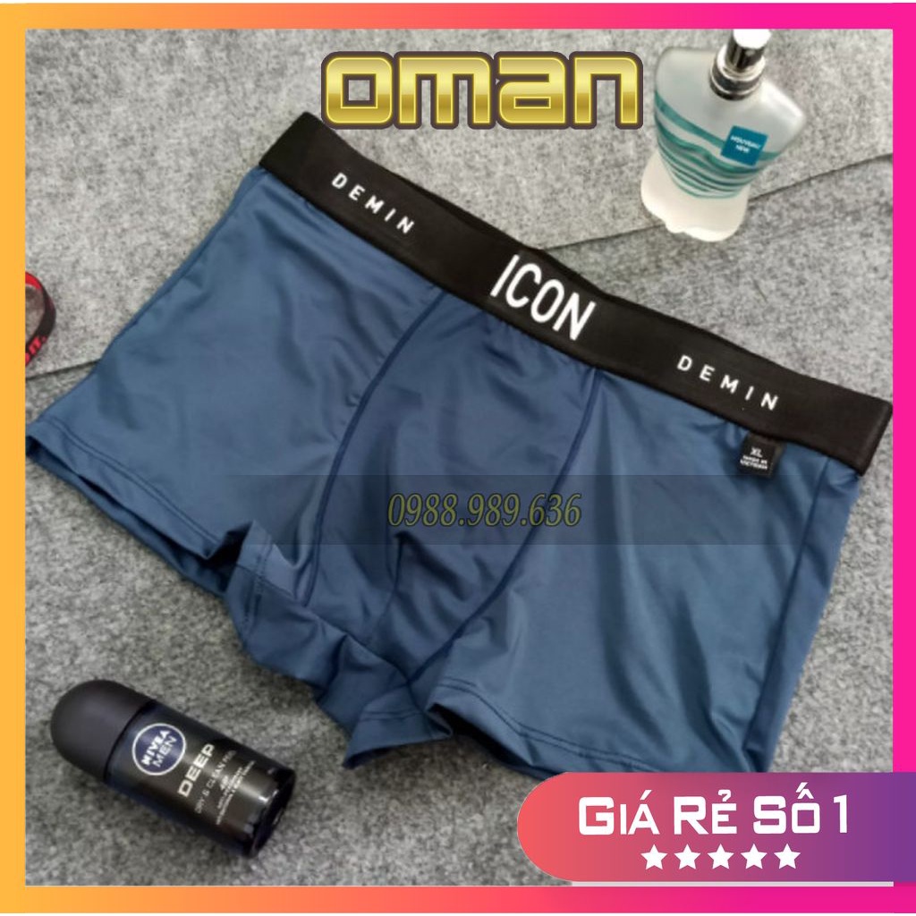 Quần sịp nam ICON Demin cao cấp chất thun lạnh đẹp quần lót nam đùi mềm mại co dãn 4 chiều SI01 - OMAN