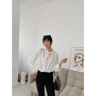 Sơ mi lụa kiểu phối xích ( ẢNH THẬT + CLIP)