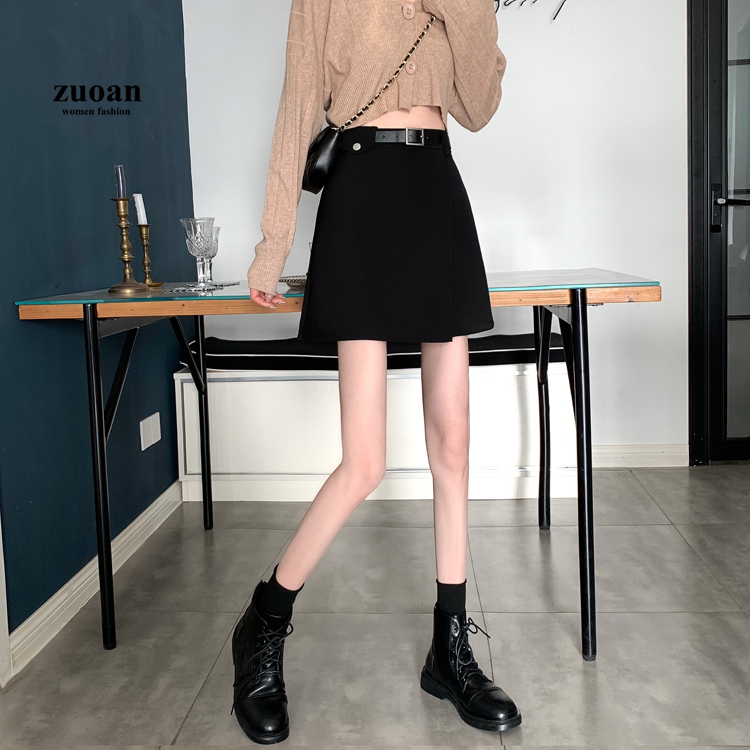 SUXI Chân Váy Nữ Lưng Cao Dáng Chữ A Thời Trang Cá Tính