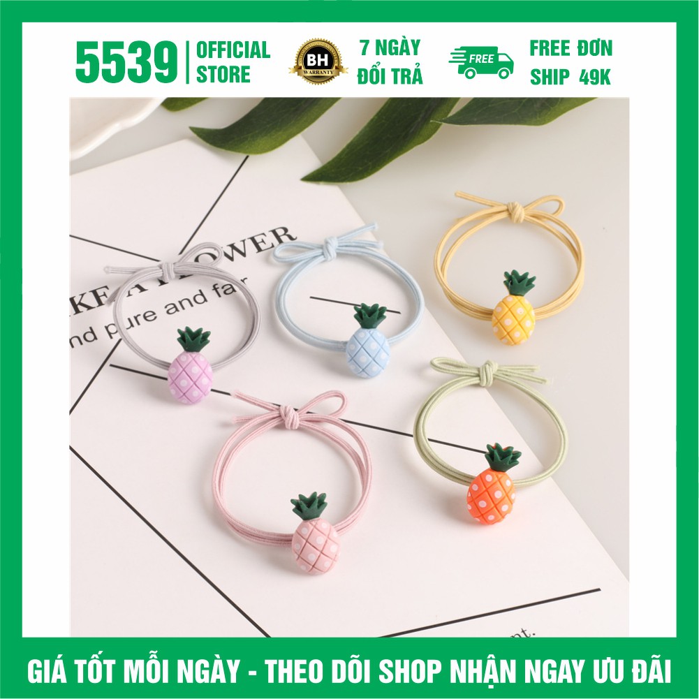 Dây cột tóc hàn quốc hình trái cây dễ thương nhiều màu thích hợp mọi lứa tuổi - Shop 5539