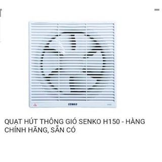 Quạt hút thông gió 2 chiều senko H150