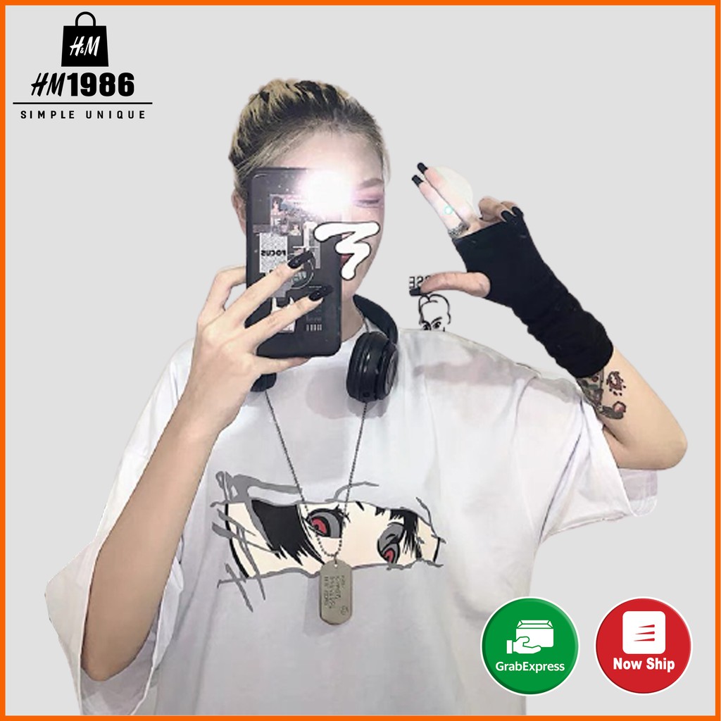 Áo thun nam nữ unisex tay lỡ form rộng 3132 , Áo thun form rộng Oversize trơn cao cấp HM1986