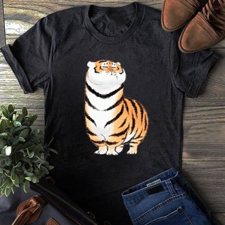 Áo Thun Unisex HỔ CHIBI Cute [ĐEN] (Cute Tiger Chibi Black T-shirt)  ^^, Nhận In Theo Yêu Cầu