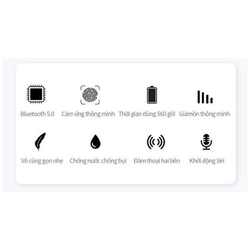 Tai nghe bluetooth Sony Sports TWS-D76 chống ồn tiêu chuẩn CV6, tai nghe không dây kèm cáp sạc USB, bảo hành 3 tháng