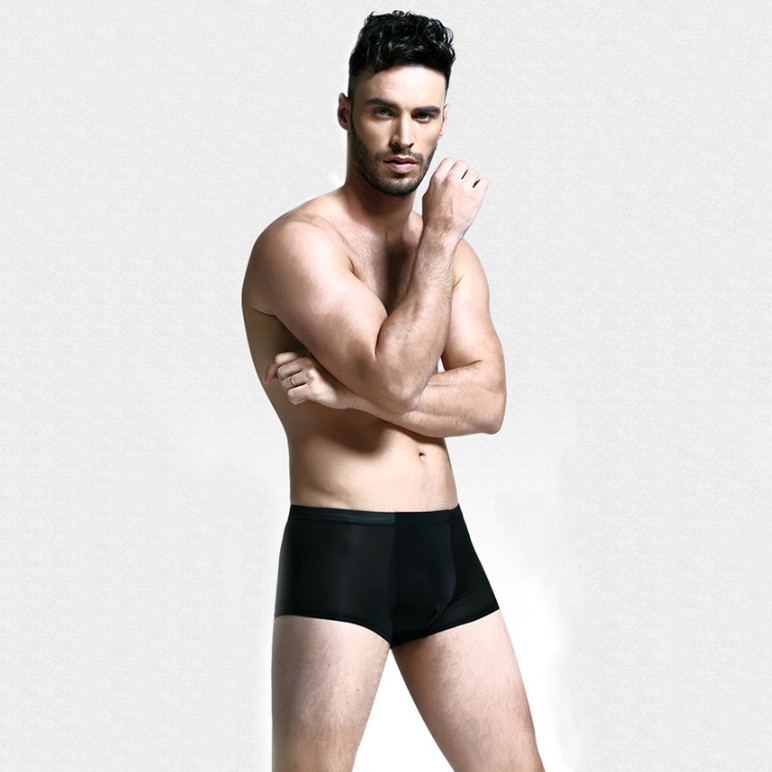 [Che tên] Quần lót boxer nam thun lạnh cực mát Nhật Bản